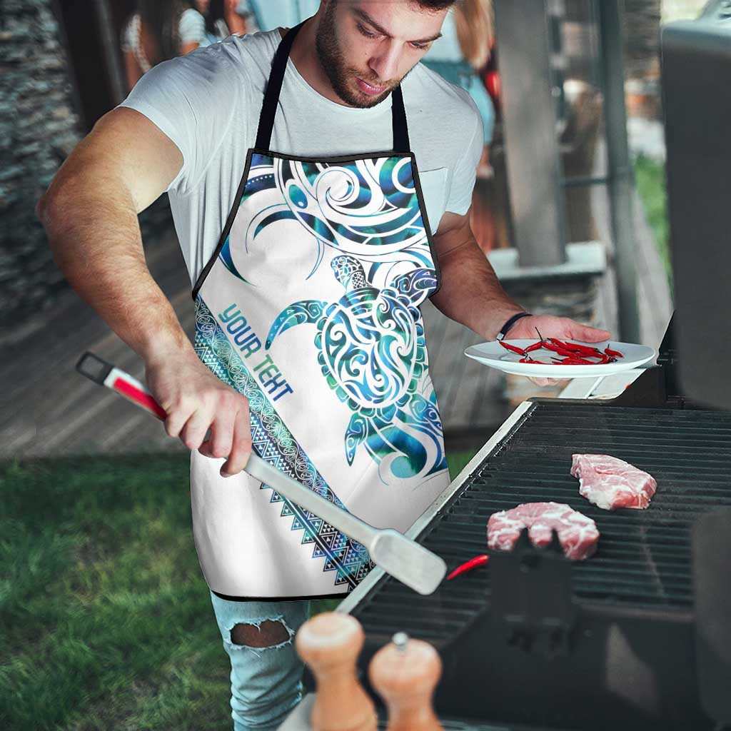 Kahui Whetu Paua shell Kowhaiwhai Taniko Personalised Apron Turtle Tattoo Maori Tribal Style