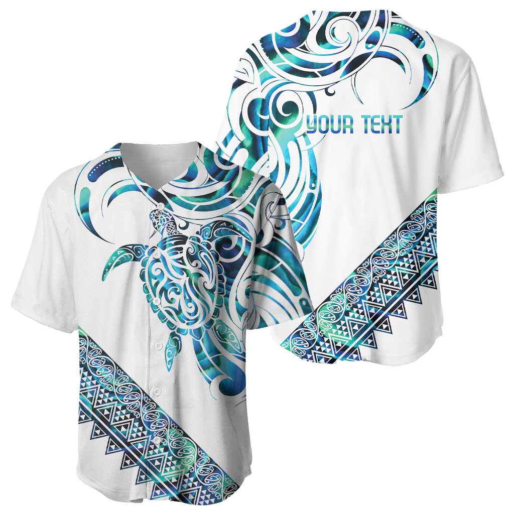 Kahui Whetu Paua shell Kowhaiwhai Taniko Personalised Baseball Jersey Turtle Tattoo Maori Tribal Style LT9 - Polynesian Pride