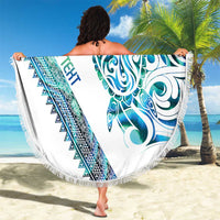 Kahui Whetu Paua shell Kowhaiwhai Taniko Personalised Beach Blanket Turtle Tattoo Maori Tribal Style