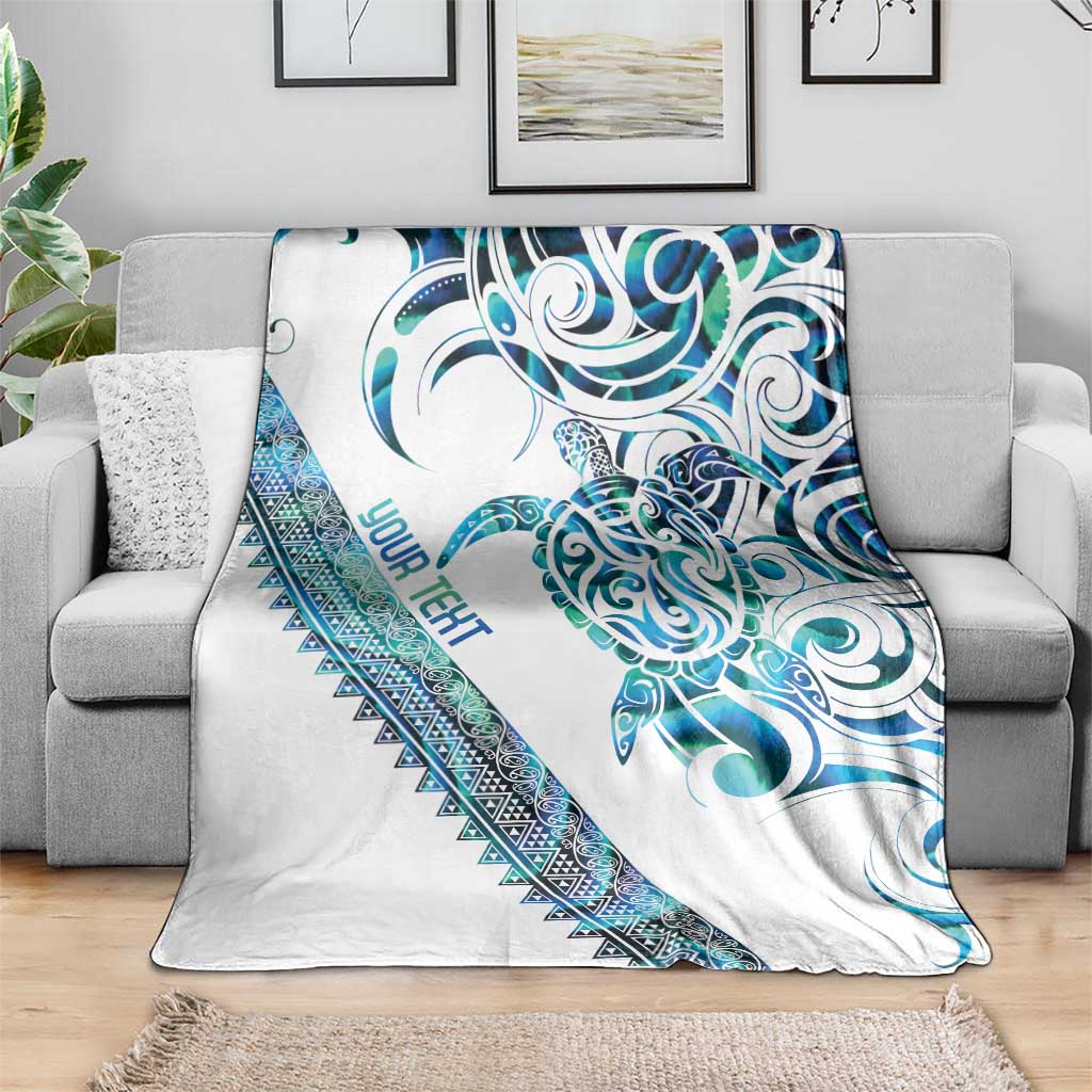 Kahui Whetu Paua shell Kowhaiwhai Taniko Personalised Blanket Turtle Tattoo Maori Tribal Style
