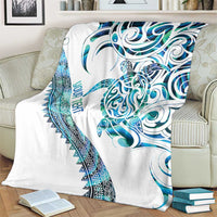 Kahui Whetu Paua shell Kowhaiwhai Taniko Personalised Blanket Turtle Tattoo Maori Tribal Style