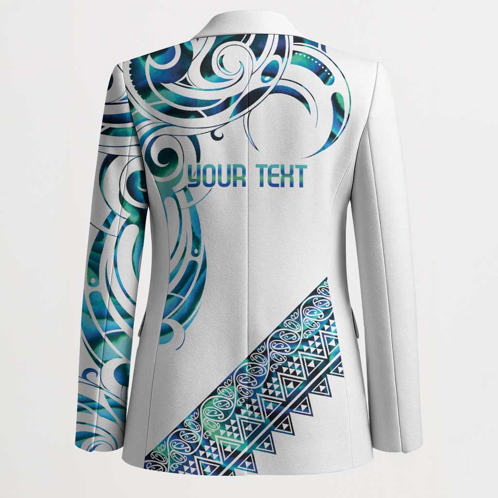 Kahui Whetu Paua shell Kowhaiwhai Taniko Personalised Blazer Turtle Tattoo Maori Tribal Style