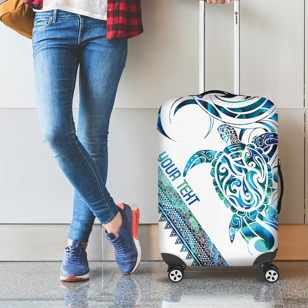 Kahui Whetu Paua shell Kowhaiwhai Taniko Personalised Luggage Cover Turtle Tattoo Maori Tribal Style