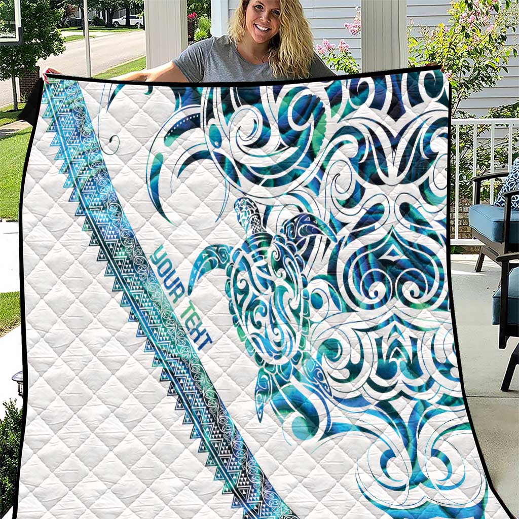 Kahui Whetu Paua shell Kowhaiwhai Taniko Personalised Quilt Turtle Tattoo Maori Tribal Style
