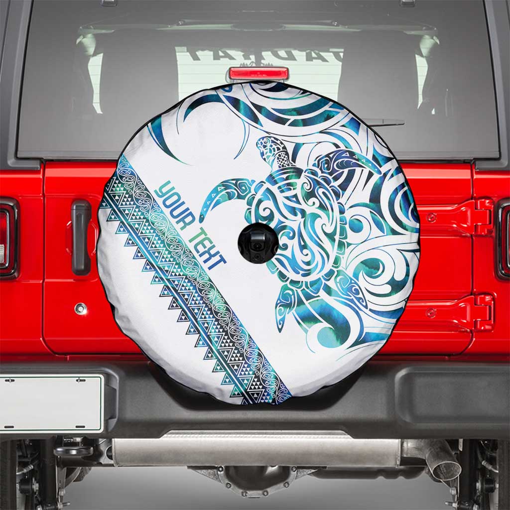 Kahui Whetu Paua shell Kowhaiwhai Taniko Personalised Spare Tire Cover Turtle Tattoo Maori Tribal Style