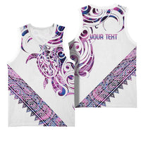 Mawhero Paua shell Kowhaiwhai Taniko Personalised Basketball Jersey Turtle Tattoo Maori Tribal Style