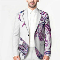 Mawhero Paua shell Kowhaiwhai Taniko Personalised Blazer Turtle Tattoo Maori Tribal Style