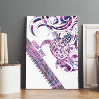 Mawhero Paua shell Kowhaiwhai Taniko Personalised Canvas Wall Art Turtle Tattoo Maori Tribal Style