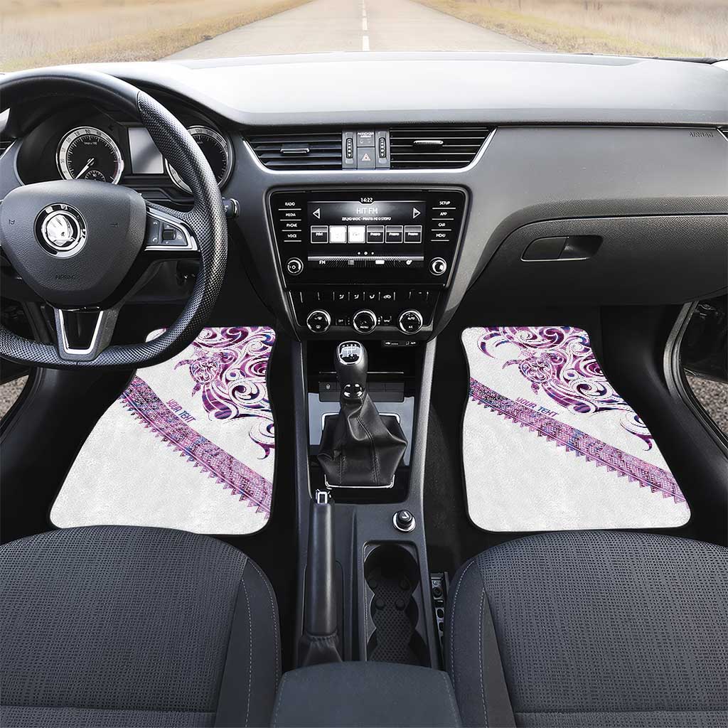 Mawhero Paua shell Kowhaiwhai Taniko Personalised Car Mats Turtle Tattoo Maori Tribal Style