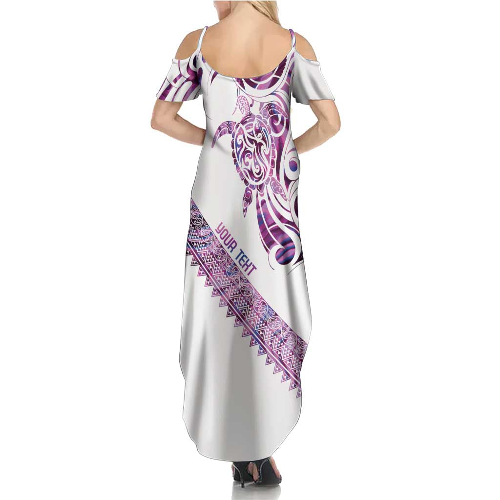 Mawhero Paua shell Kowhaiwhai Taniko Personalised Family Matching Summer Maxi Dress and Hawaiian Shirt Turtle Tattoo Maori Tribal Style LT9 - Polynesian Pride