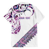 Mawhero Paua shell Kowhaiwhai Taniko Personalised Family Matching Tank Maxi Dress and Hawaiian Shirt Turtle Tattoo Maori Tribal Style LT9 - Polynesian Pride