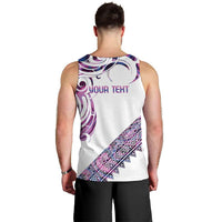 Mawhero Paua shell Kowhaiwhai Taniko Personalised Men Tank Top Turtle Tattoo Maori Tribal Style LT9 - Polynesian Pride