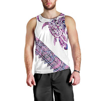 Mawhero Paua shell Kowhaiwhai Taniko Personalised Men Tank Top Turtle Tattoo Maori Tribal Style LT9 - Polynesian Pride