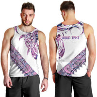 Mawhero Paua shell Kowhaiwhai Taniko Personalised Men Tank Top Turtle Tattoo Maori Tribal Style LT9 - Polynesian Pride