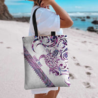 Mawhero Paua shell Kowhaiwhai Taniko Personalised Tote Bag Turtle Tattoo Maori Tribal Style