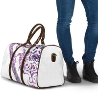 Mawhero Paua shell Kowhaiwhai Taniko Personalised Travel Bag Turtle Tattoo Maori Tribal Style
