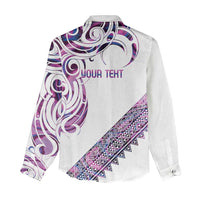 Mawhero Paua shell Kowhaiwhai Taniko Personalised Women Casual Shirt Turtle Tattoo Maori Tribal Style LT9 - Polynesian Pride