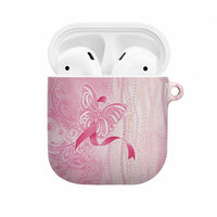 Breast Cancer Awareness AirPods Case Maile Pikake Lokelani Crown Flower Lei Inspired