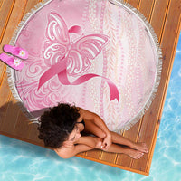 Breast Cancer Awareness Beach Blanket Maile Pikake Lokelani Crown Flower Lei Inspired