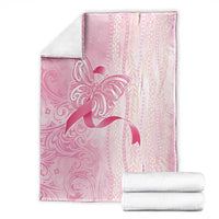 Breast Cancer Awareness Blanket Maile Pikake Lokelani Crown Flower Lei Inspired