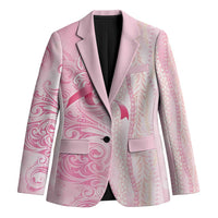 Breast Cancer Awareness Blazer Maile Pikake Lokelani Crown Flower Lei Inspired