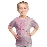Breast Cancer Awareness Kid T Shirt Maile Pikake Lokelani Crown Flower Lei Inspired