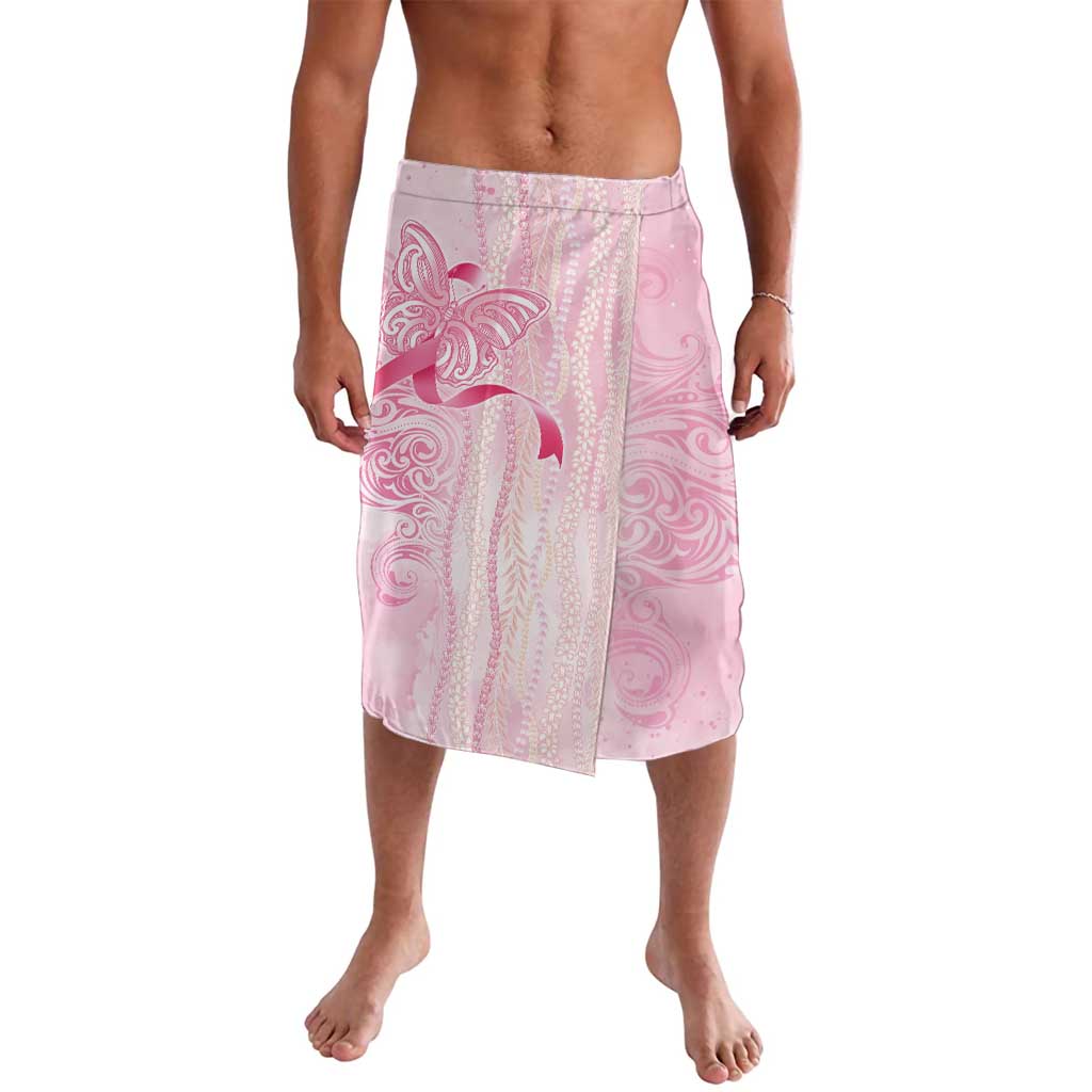 Breast Cancer Awareness Lavalava Maile Pikake Lokelani Crown Flower Lei Inspired