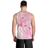 Breast Cancer Awareness Men Tank Top Maile Pikake Lokelani Crown Flower Lei Inspired