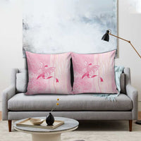 Breast Cancer Awareness Pillow Cover Maile Pikake Lokelani Crown Flower Lei Inspired