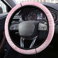Breast Cancer Awareness Steering Wheel Cover Maile Pikake Lokelani Crown Flower Lei Inspired