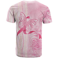 Breast Cancer Awareness T Shirt Maile Pikake Lokelani Crown Flower Lei Inspired
