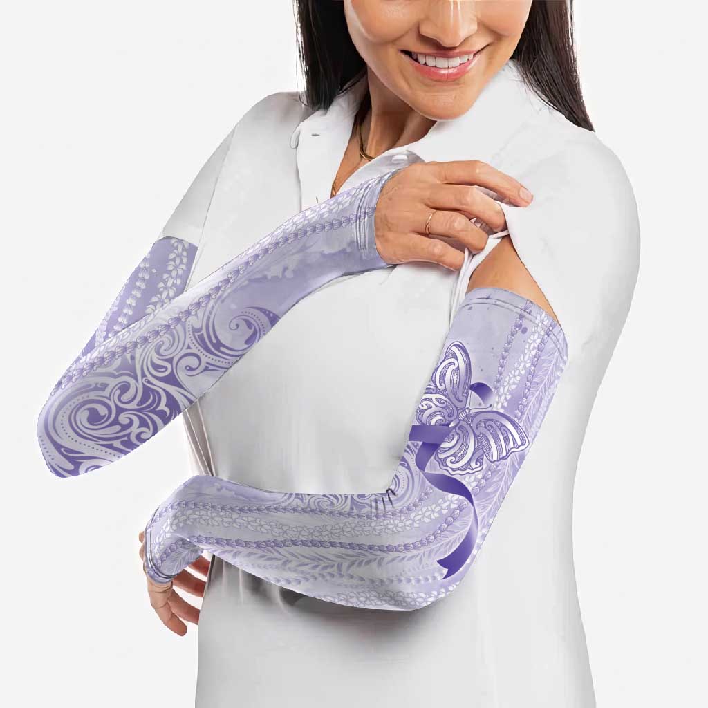 Epilepsy Awareness Arm Sleeves Maile Pikake Lokelani Crown Flower Lei Inspired
