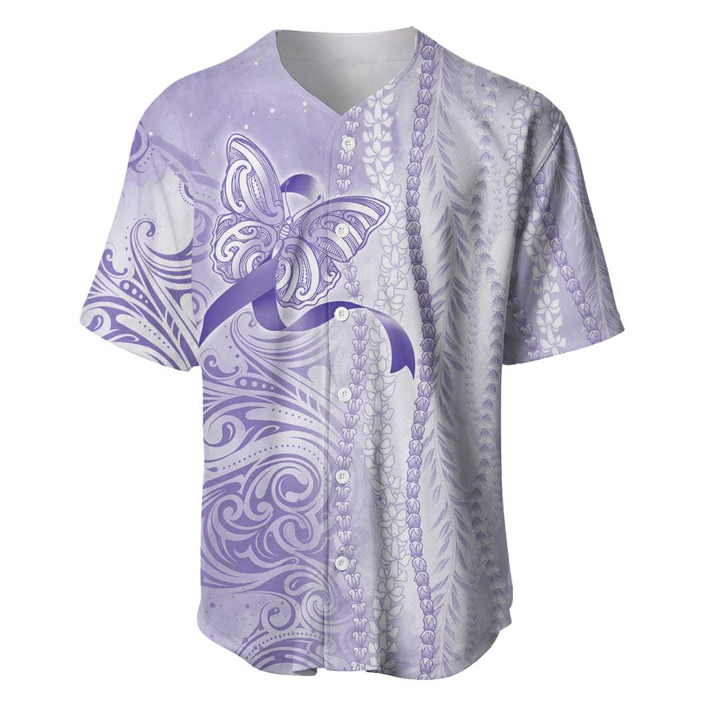 Epilepsy Awareness Baseball Jersey Maile Pikake Lokelani Crown Flower Lei Inspired
