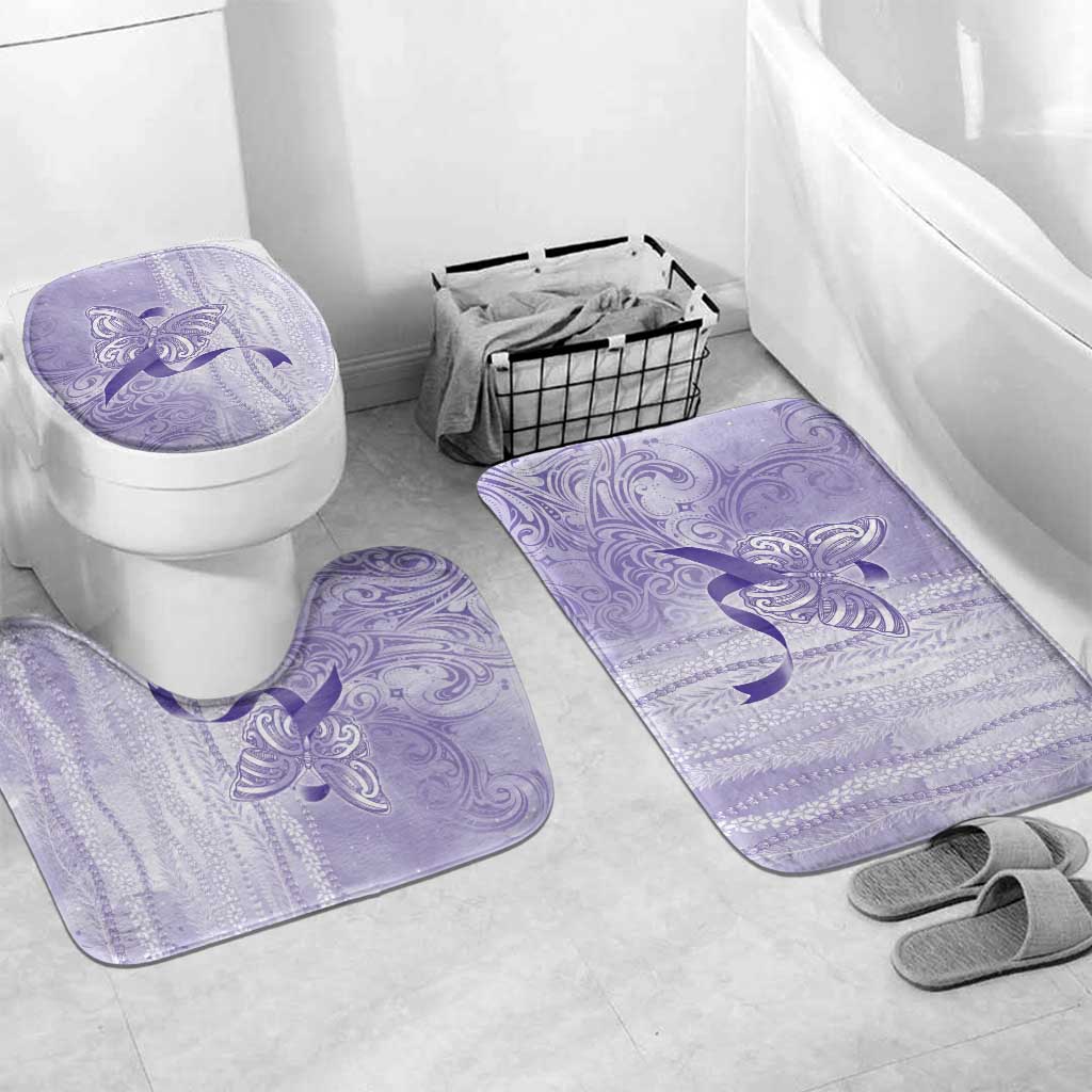 Epilepsy Awareness Bathroom Set Maile Pikake Lokelani Crown Flower Lei Inspired