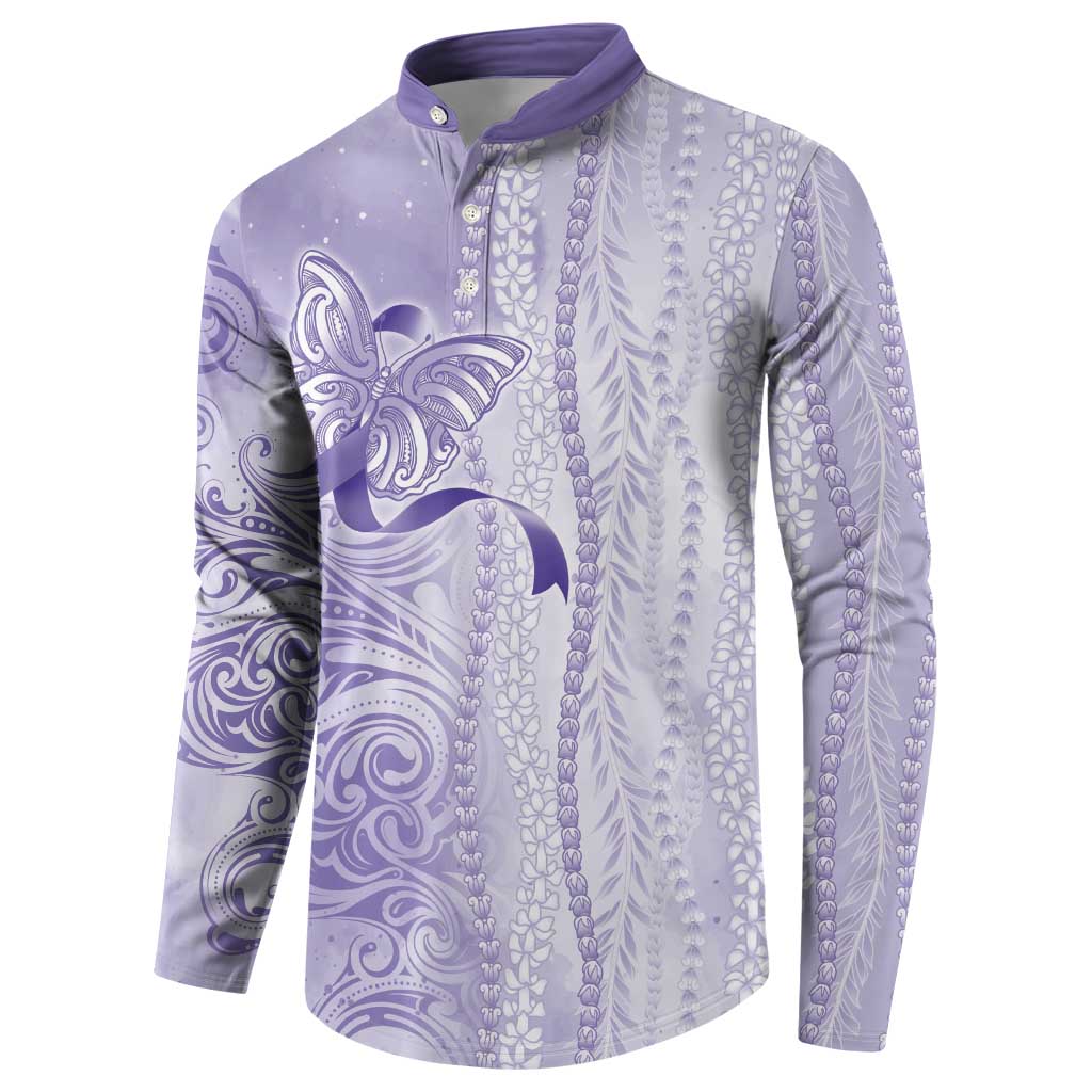 Epilepsy Awareness Button Sweatshirt Maile Pikake Lokelani Crown Flower Lei Inspired