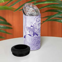 Epilepsy Awareness 4 in 1 Can Cooler Tumbler Maile Pikake Lokelani Crown Flower Lei Inspired