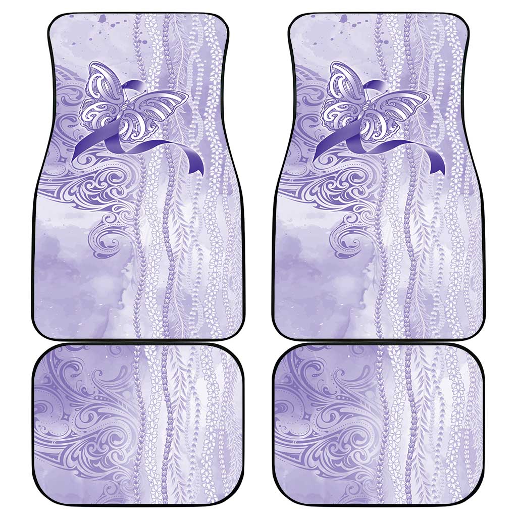 Epilepsy Awareness Car Mats Maile Pikake Lokelani Crown Flower Lei Inspired