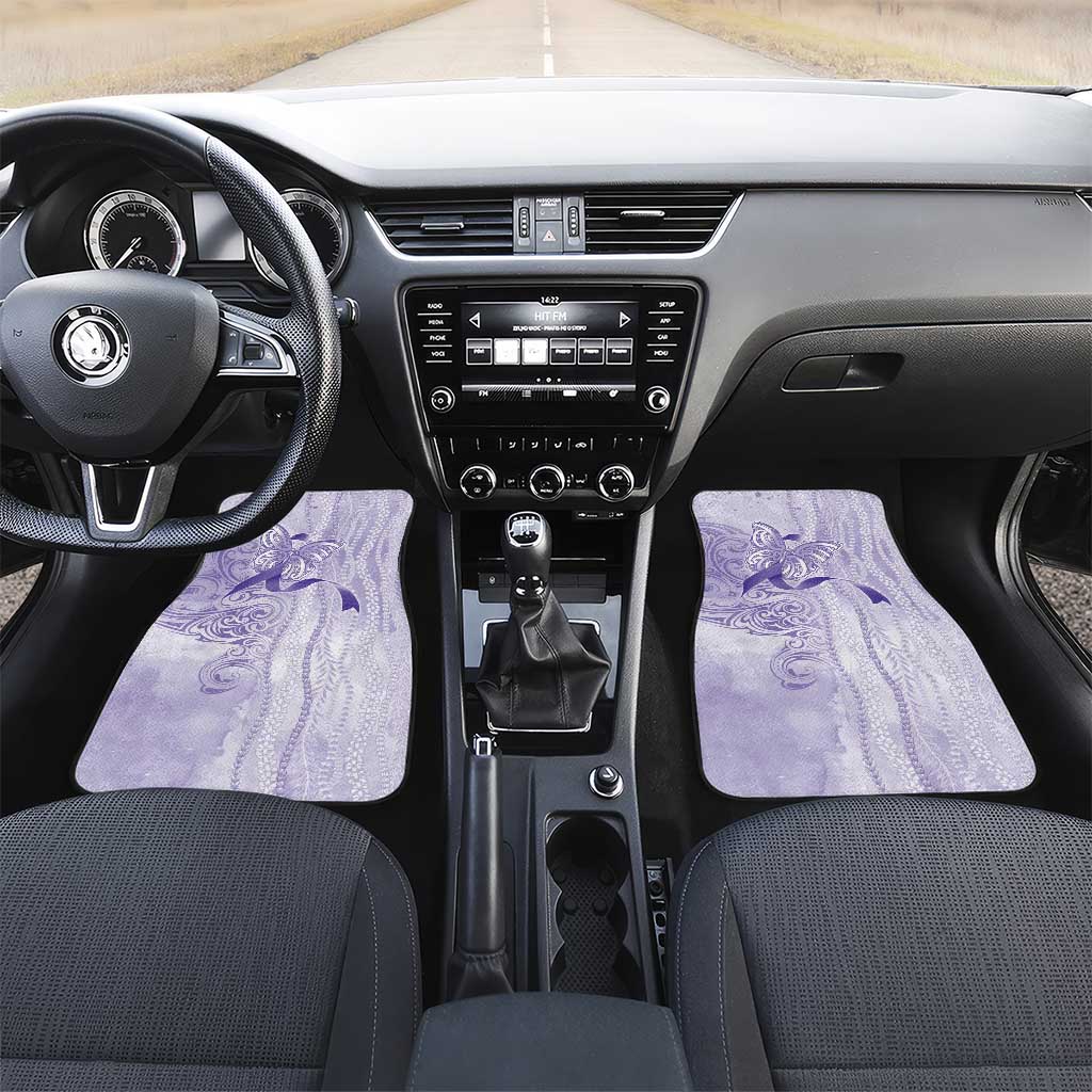 Epilepsy Awareness Car Mats Maile Pikake Lokelani Crown Flower Lei Inspired