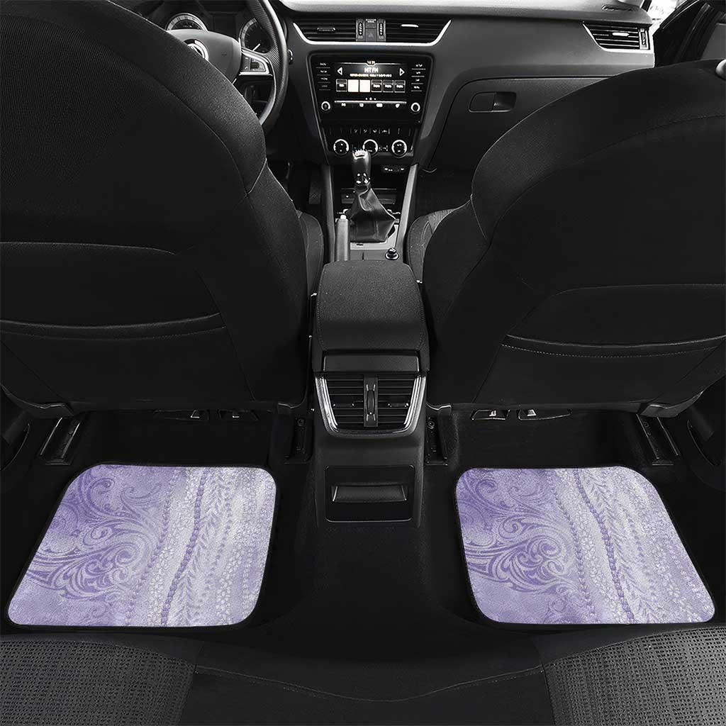 Epilepsy Awareness Car Mats Maile Pikake Lokelani Crown Flower Lei Inspired