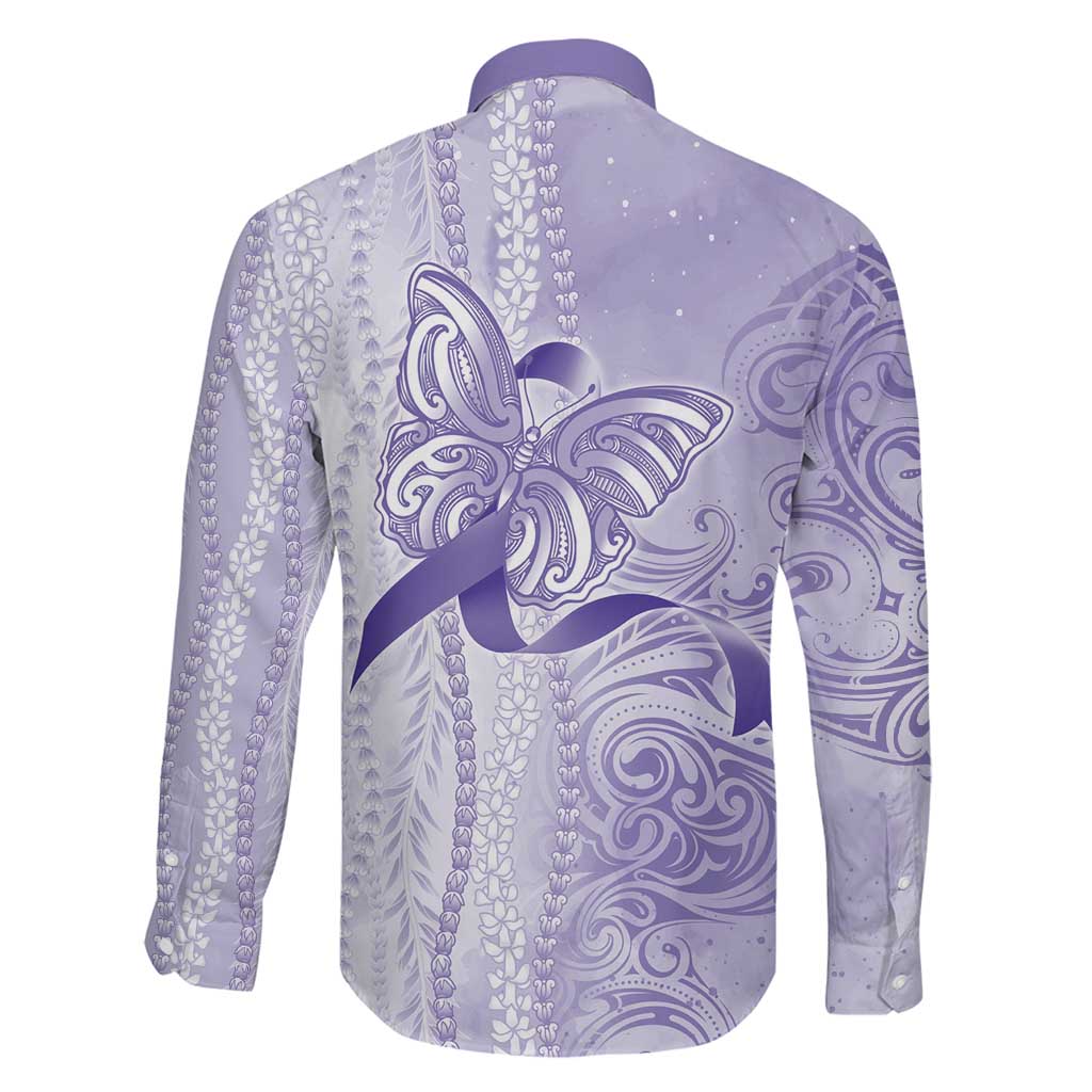 Epilepsy Awareness Family Matching Tank Maxi Dress and Hawaiian Shirt Maile Pikake Lokelani Crown Flower Lei Inspired LT9 - Polynesian Pride