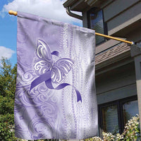 Epilepsy Awareness Garden Flag Maile Pikake Lokelani Crown Flower Lei Inspired
