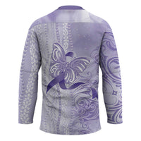 Epilepsy Awareness Hockey Jersey Maile Pikake Lokelani Crown Flower Lei Inspired
