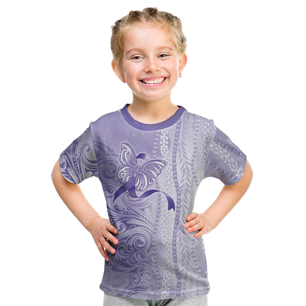 Epilepsy Awareness Kid T Shirt Maile Pikake Lokelani Crown Flower Lei Inspired