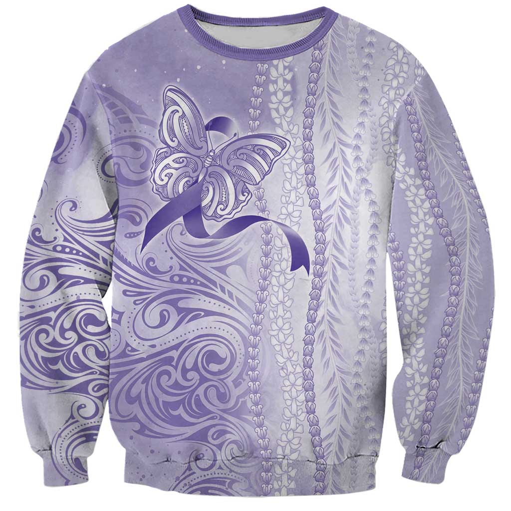 Epilepsy Awareness Sweatshirt Maile Pikake Lokelani Crown Flower Lei Inspired