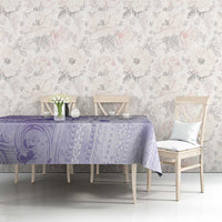 Epilepsy Awareness Tablecloth Maile Pikake Lokelani Crown Flower Lei Inspired