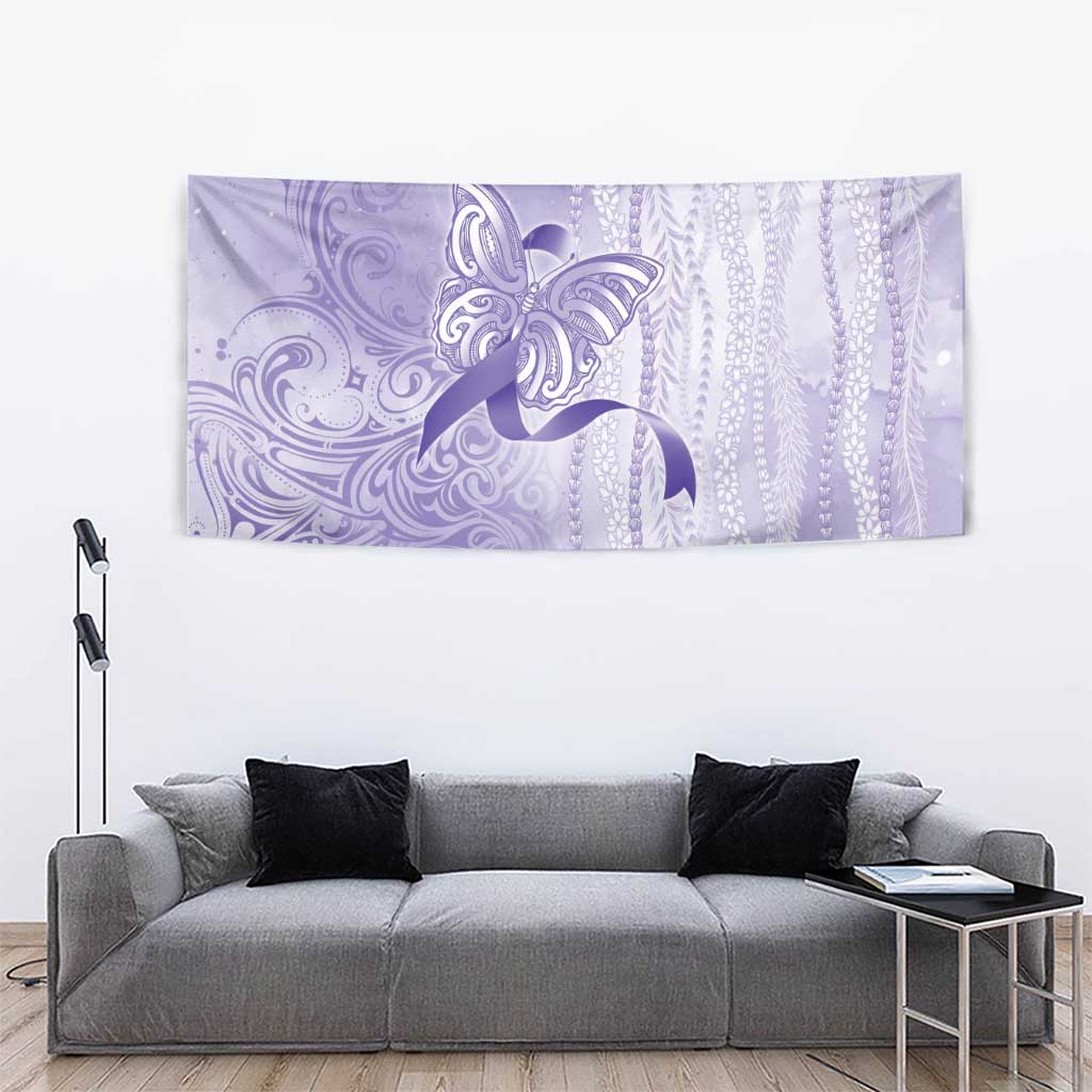 Epilepsy Awareness Tapestry Maile Pikake Lokelani Crown Flower Lei Inspired