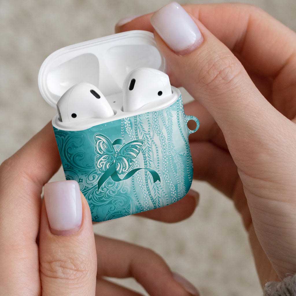 PTSD Awareness AirPods Case Maile Pikake Lokelani Crown Flower Lei Inspired