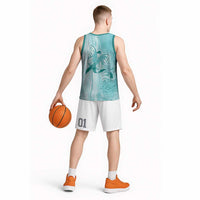 PTSD Awareness Basketball Jersey Maile Pikake Lokelani Crown Flower Lei Inspired