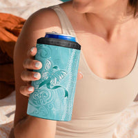 PTSD Awareness 4 in 1 Can Cooler Tumbler Maile Pikake Lokelani Crown Flower Lei Inspired
