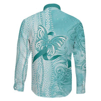 PTSD Awareness Family Matching Short Sleeve Bodycon Dress and Hawaiian Shirt Maile Pikake Lokelani Crown Flower Lei Inspired LT9 - Polynesian Pride